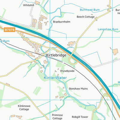 UK Topographic Maps Dumfries and Galloway (NY27) digital map