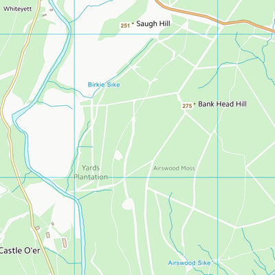 UK Topographic Maps Dumfries and Galloway (NY29) digital map