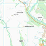 UK Topographic Maps Dumfries and Galloway (NY38) digital map