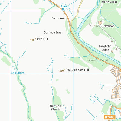 UK Topographic Maps Dumfries and Galloway (NY38) digital map