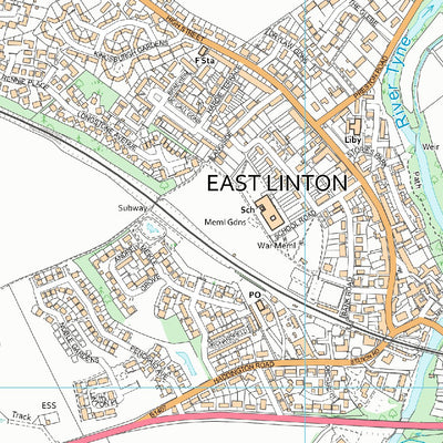 UK Topographic Maps Dunbar and East Linton Ward 3 (1:10,000) digital map