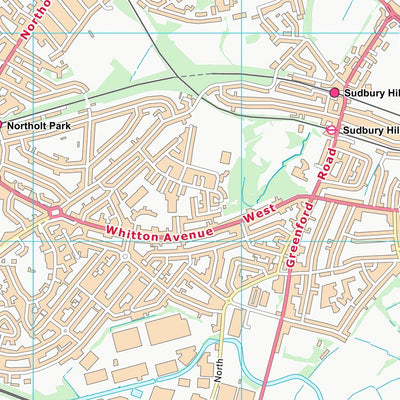 UK Topographic Maps Ealing London Boro (TQ18) digital map