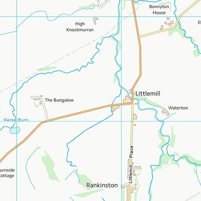 UK Topographic Maps East Ayrshire (NS41) digital map