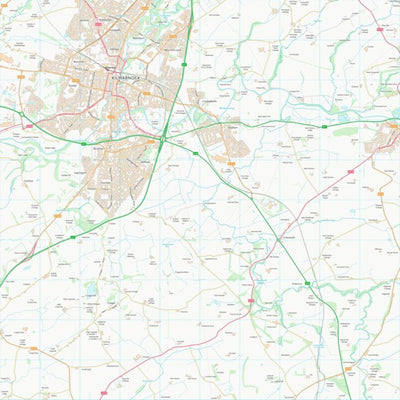 UK Topographic Maps East Ayrshire (NS43) digital map