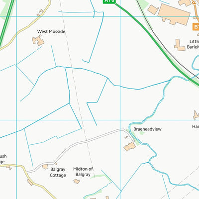 UK Topographic Maps East Ayrshire (NS43) digital map