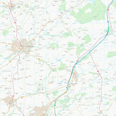 UK Topographic Maps East Ayrshire (NS44) digital map