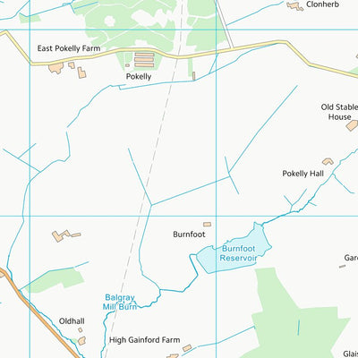 UK Topographic Maps East Ayrshire (NS44) digital map