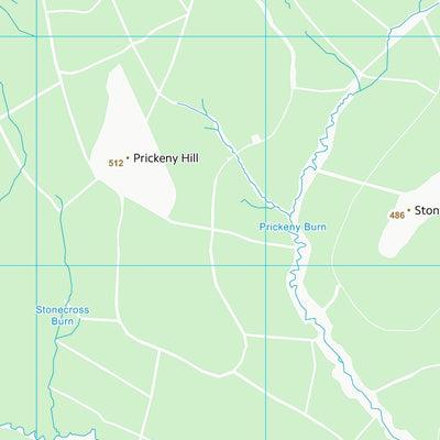 UK Topographic Maps East Ayrshire (NS50) digital map