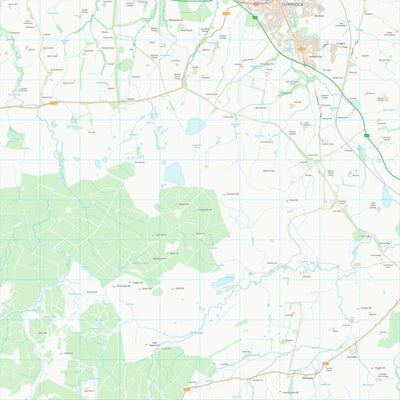 UK Topographic Maps East Ayrshire (NS51) digital map