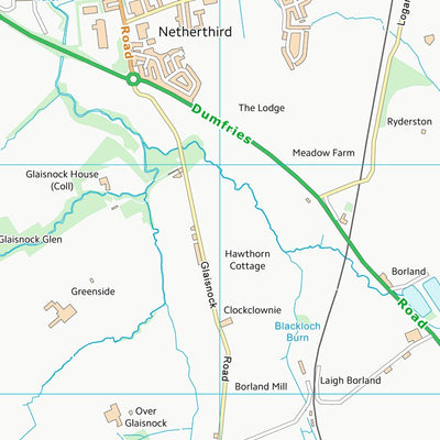 UK Topographic Maps East Ayrshire (NS51) digital map