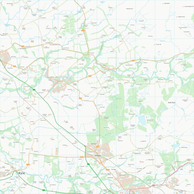 East Ayrshire (NS52) Map by UK Topographic Maps | Avenza Maps