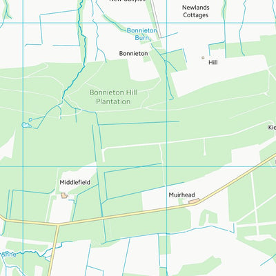 UK Topographic Maps East Ayrshire (NS53) digital map