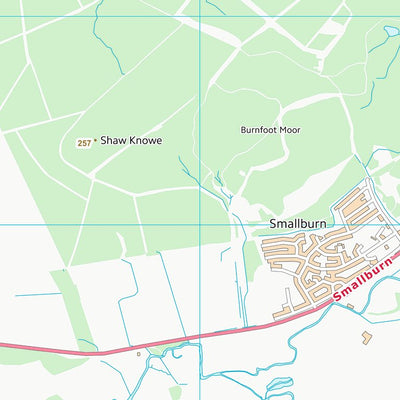 UK Topographic Maps East Ayrshire (NS62) digital map