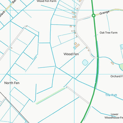 UK Topographic Maps East Cambridgeshire District (TL58) digital map