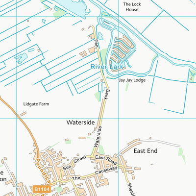 UK Topographic Maps East Cambridgeshire District (TL67) digital map