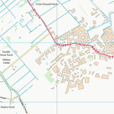 UK Topographic Maps East Cambridgeshire District (TL67) digital map