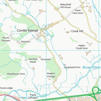 UK Topographic Maps East Devon District (ST10) digital map