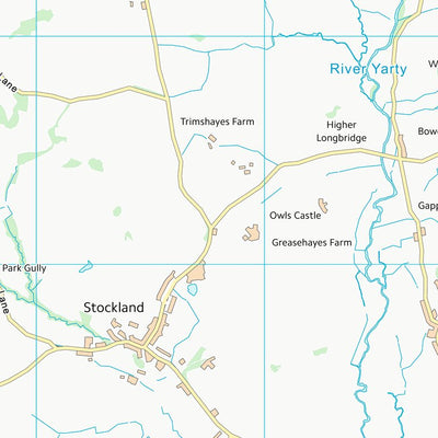 UK Topographic Maps East Devon District (ST20) digital map