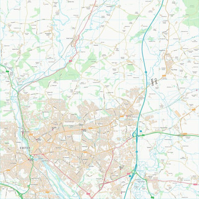UK Topographic Maps East Devon District (SX99) digital map