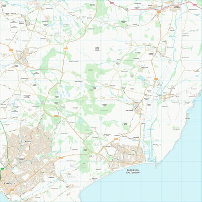 UK Topographic Maps East Devon District (SY08) digital map