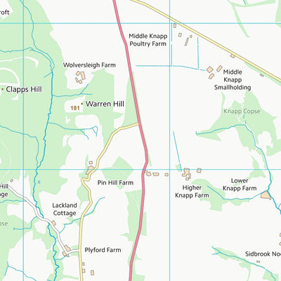 UK Topographic Maps East Devon District (SY19) digital map