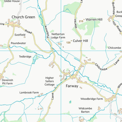 UK Topographic Maps East Devon District (SY19) digital map