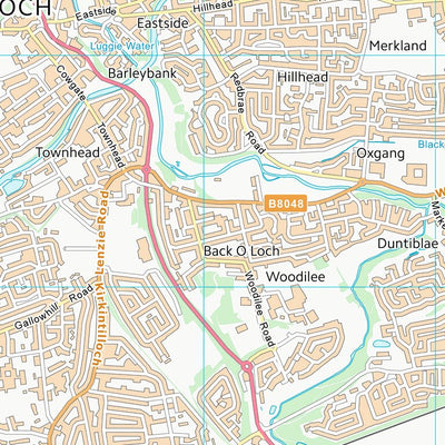 UK Topographic Maps East Dunbartonshire (NS67) digital map