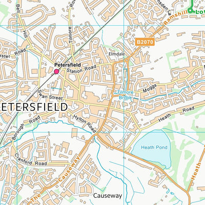 UK Topographic Maps East Hampshire District (SU72) digital map