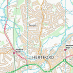 UK Topographic Maps East Hertfordshire District (TL31) digital map