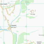 UK Topographic Maps East Hertfordshire District (TL42) digital map