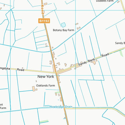 UK Topographic Maps East Lindsey District (TF25) digital map