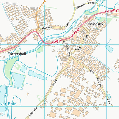 UK Topographic Maps East Lindsey District (TF25) digital map