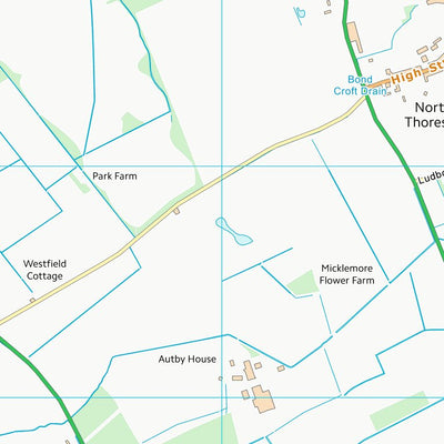 UK Topographic Maps East Lindsey District (TF29) digital map