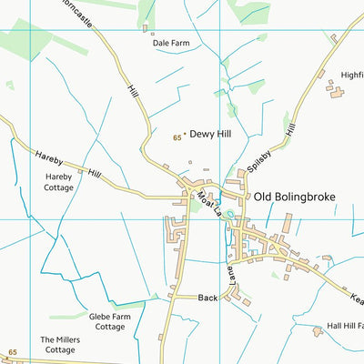 UK Topographic Maps East Lindsey District (TF36) digital map