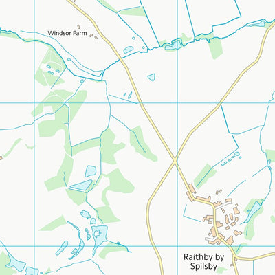 UK Topographic Maps East Lindsey District (TF36) digital map