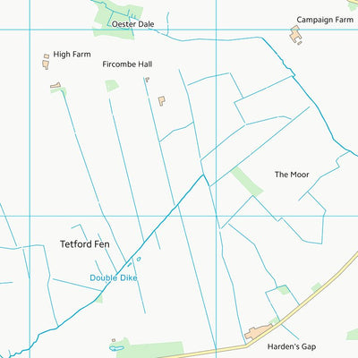 UK Topographic Maps East Lindsey District (TF37) digital map