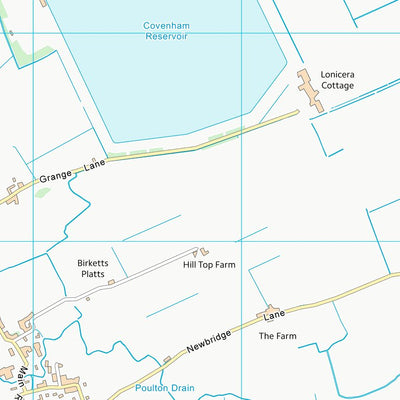 UK Topographic Maps East Lindsey District (TF39) digital map