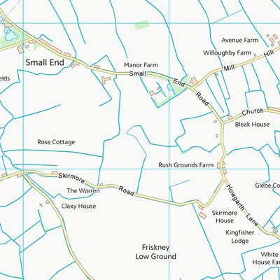 UK Topographic Maps East Lindsey District (TF45) digital map