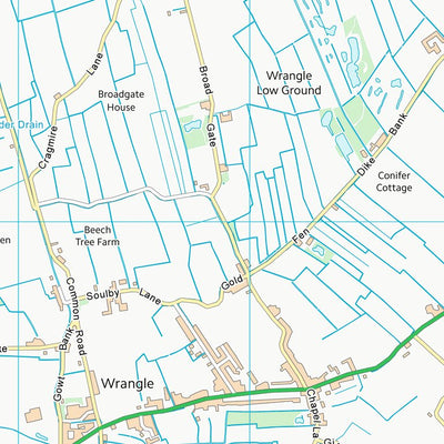 UK Topographic Maps East Lindsey District (TF45) digital map