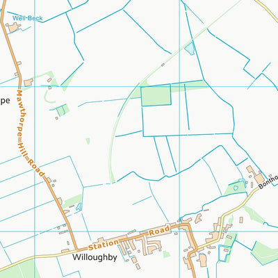 UK Topographic Maps East Lindsey District (TF47) digital map