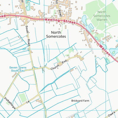 UK Topographic Maps East Lindsey District (TF49) digital map