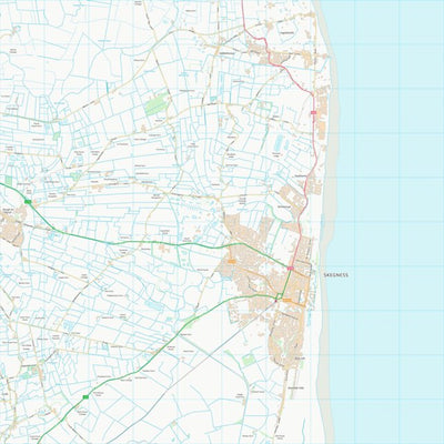 UK Topographic Maps East Lindsey District (TF56) digital map