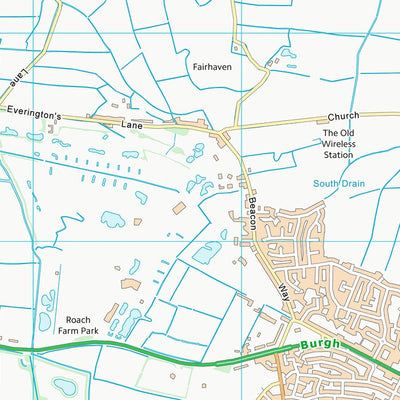 UK Topographic Maps East Lindsey District (TF56) digital map