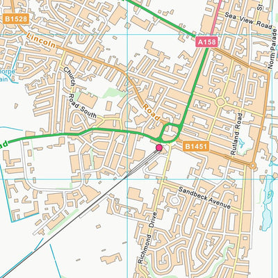 UK Topographic Maps East Lindsey District (TF56) digital map