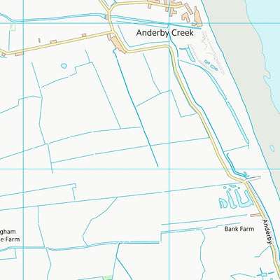 UK Topographic Maps East Lindsey District (TF57) digital map