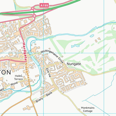 UK Topographic Maps East Lothian (NT57) digital map