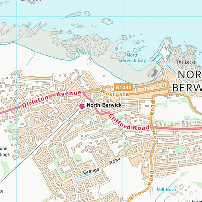 UK Topographic Maps East Lothian (NT58) digital map