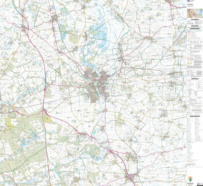 UK Topographic Maps East Markham Ward 1 (1:25,000) digital map