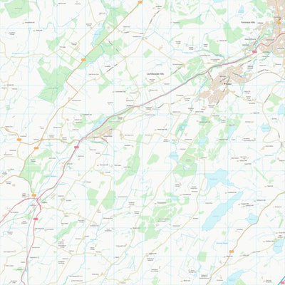 UK Topographic Maps East Renfrewshire (NS45) digital map