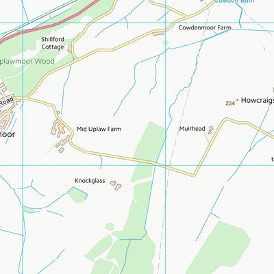 UK Topographic Maps East Renfrewshire (NS45) digital map
